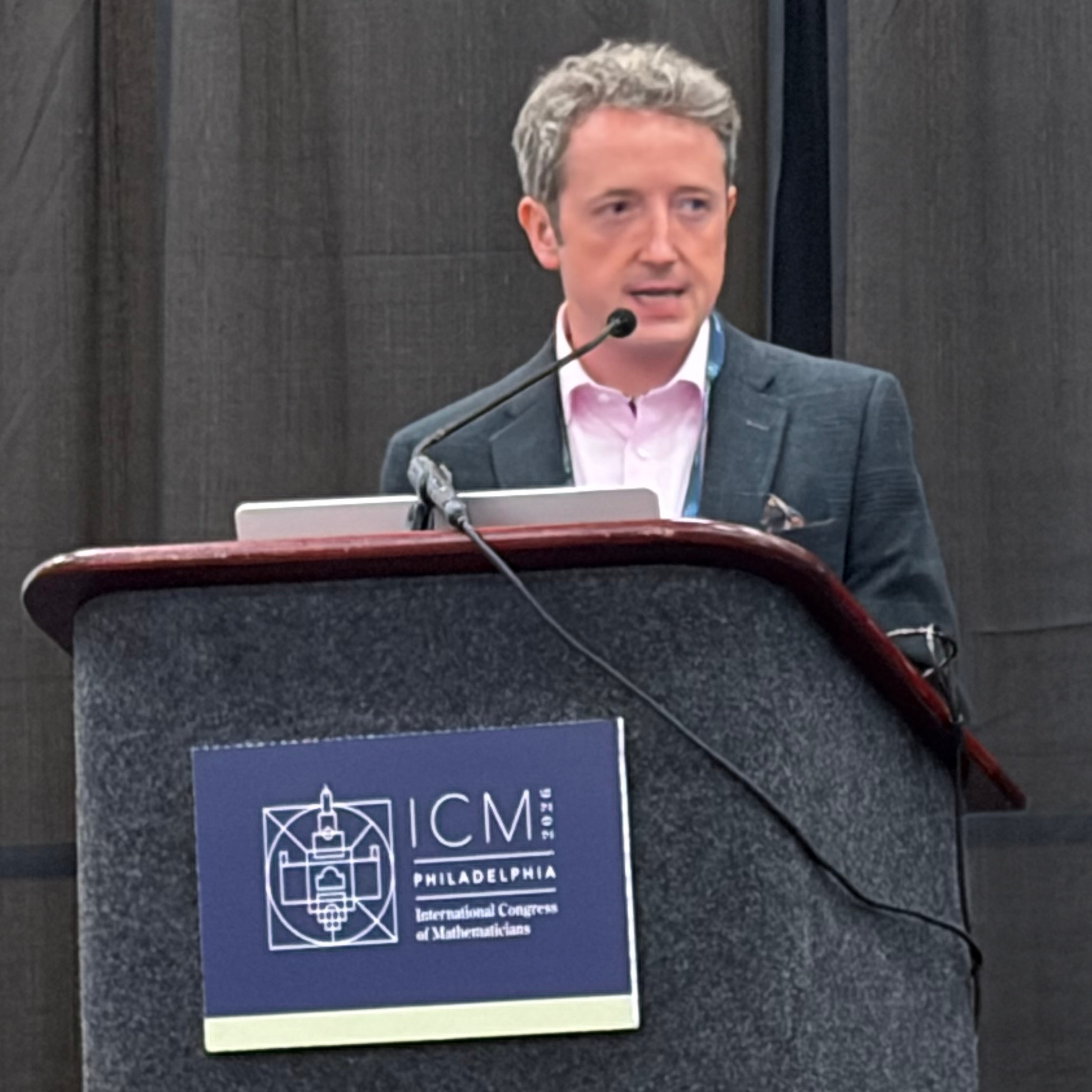 Talking at the 2026 ICM in Philadelphia.