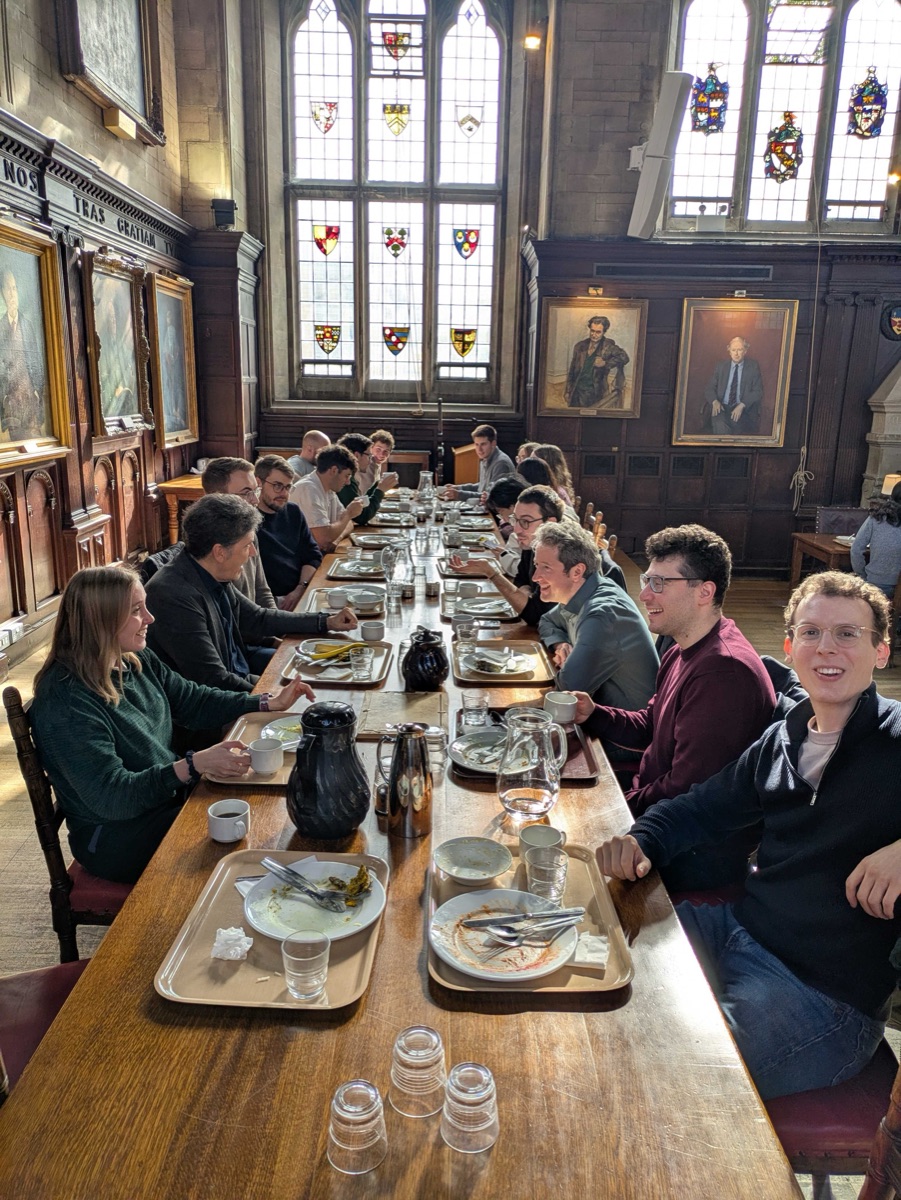 High Table lunch at Balliol College with Lorenzo Pareschi, 2026-10-08.